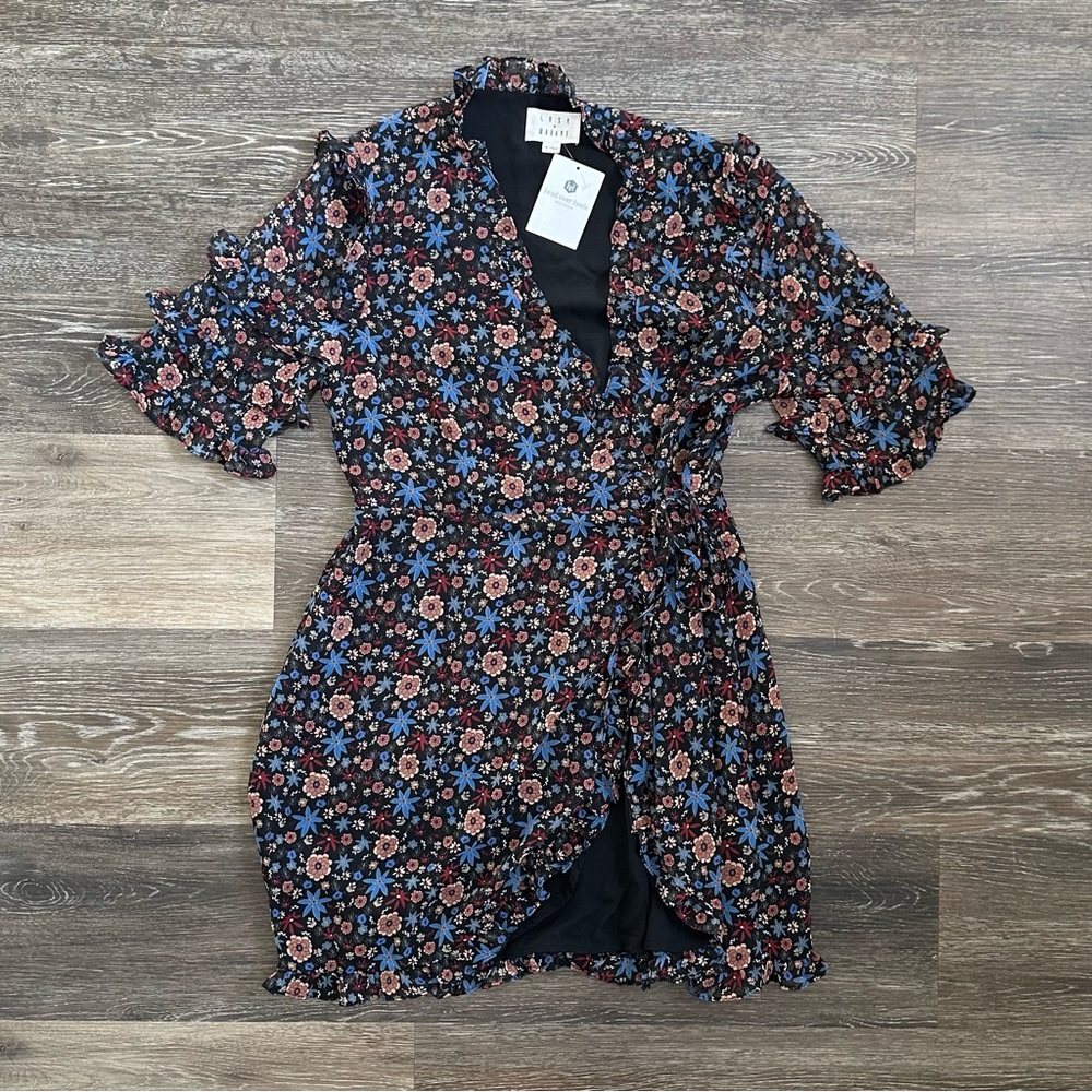 Lost + Wander Midnight Ivy Floral Mini Dress Whimsigoth Cottagecore Medium